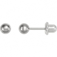Picture of 04.00 MM Polished TITANIUM BALL PIERCING EARRING