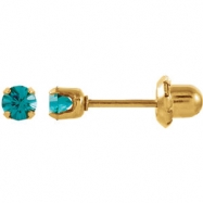 Picture of YP DECEMBER 03.00 MM P SOLITAIRE BIRTHSTONE EARRING