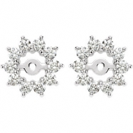 Picture of 14kt Yellow PAIR Polished DIAMOND EARRING JACKET