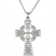Picture of Sterling Silver 33.00X23.00 MM Polished LARGE CELTIC CROSS PENDANT