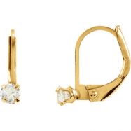 Picture of 14KY 11.20X03.00 MM P YOUTH CZ LEVER BACK EAR W/PKG