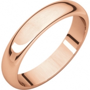 Picture of 14kt Rose 04.00 mm Half Round Band