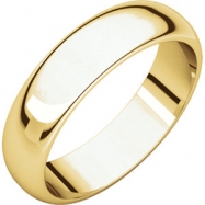Picture of 18kt Yellow 05.00 mm Half Round Band