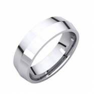 Picture of 14kt White 06.00 mm Knife Edge Comfort Fit Band