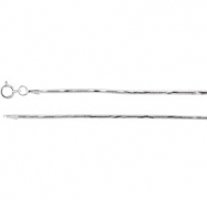 Picture of Sterling Silver 18 INCH Polished DIAMOND CUT SNAKE CHAIN