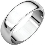 Picture of Platinum 06.00 mm Half Round Band