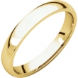 18kt Yellow 03.00 mm Light Comfort Fit Band