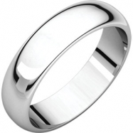 Picture of 10kt White 05.00 mm Half Round Band