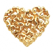 Picture of 14KY 17.00X16.00 MM P HEART SHAPED PENDANT