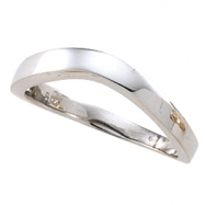 Picture of 14kt White RING Polished STACKABLE METAL FASHION RING