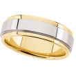 14KY_14KW_14KY SIZE 7 P TWO TONE DESIGN BAND
