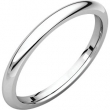 10kt White 02.00 mm Comfort Fit Band
