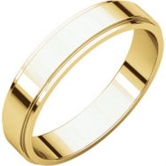 Picture of 14kt Yellow 04.00 mm Flat Edge Band