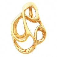 Picture of 14kt Yellow PENDANT Polished METAL FASHION PENDANT W/HIDDEN
