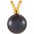 14KY 06.00 MM P BLACK CULTURED PEARL PENDANT