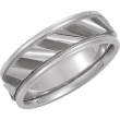 14kt White Band 11.00 NONE Complete No Setting Polished DESIGN DUO BAND