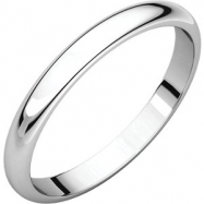 Picture of 10kt White 02.50 mm Half Round Band