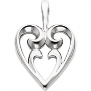 Picture of 14KY PENDANT P HEART SHAPED PENDANT