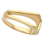 Picture of 14kt White RING Polished METAL FASHION RING