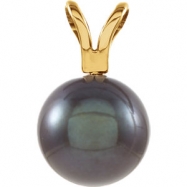 Picture of 14KY 07.00 MM P BLACK CULTURED PEARL PENDANT