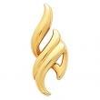 14kt Yellow Polished Metal Fashion Pendant