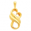 14KY PENDANT P METAL FASHION PENDANT