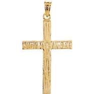 Picture of 14kt Yellow 30.00X20.00 MM Polished CROSS PENDANT