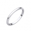 Platinum 02.00 mm Half Round Band