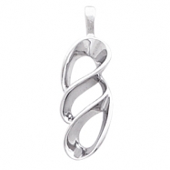 Picture of 14kt White 25.00X08.50 MM Polished METAL FASHION PENDANT