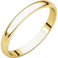 Picture of 14kt Yellow 02.50 mm Light Half Round Band