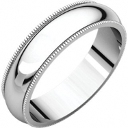 Picture of 10kt White 05.00 mm Milgrain Band