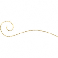 Picture of 18kt Yellow BULK BY INCH Polished SOLID CABLE CHAIN