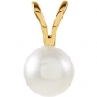14KY 05.00 MM P CULTURED PEARL PENDANT