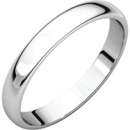 Picture of 10kt White 03.00 mm Light Half Round Band