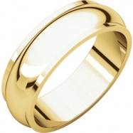 Picture of 14kt Yellow 06.00 mm Half Round Edge Band