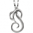 14kt White Polished Metal Fashion Pendant Mounting
