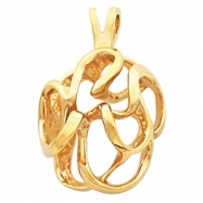 Picture of 14KY 24.50X17.00 MM P FREEFORM PENDANT