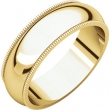 14kt Yellow 06.00 mm Milgrain Band