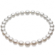 Picture of White Oval Graduated 13-16 mm FINE Strand PASPALEY SOUTH SEA