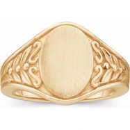 Picture of 14kt Yellow RING Polished METAL FASHION SIGNET RING