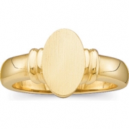 Picture of 14kt Yellow LADIES Polished METAL FASHION SIGNET RING