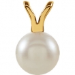 14KY 06.00 MM P CULTURED PEARL PENDANT