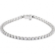 14kt White 3 3/8CTW Diamond Bracelet