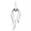 14kt White Polished Metal Fashion Pendant