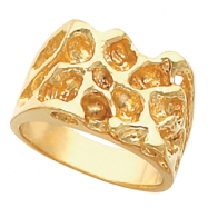 14kt Yellow 14.00X20.00 MM Polished GENTS SOLID NUGGET MOUNTING Picture of 14kt Yellow 14.00X20.00 MM Polished GENTS SOLID NUGGET MOUNTING