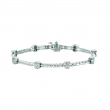 Diamond round bracelet