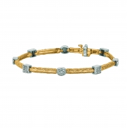 Picture of Diamond square & oval bracelet