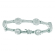 Diamond oval bracelet
