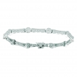 Diamond round bracelet