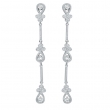 Diamond Drop Chandelier Stiletto Earrings